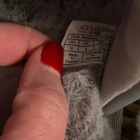 NWOT KOOLABURRA BY UGG SLIP ONS WOMEN SIZE 10 GRAY - Picture 7 of 7